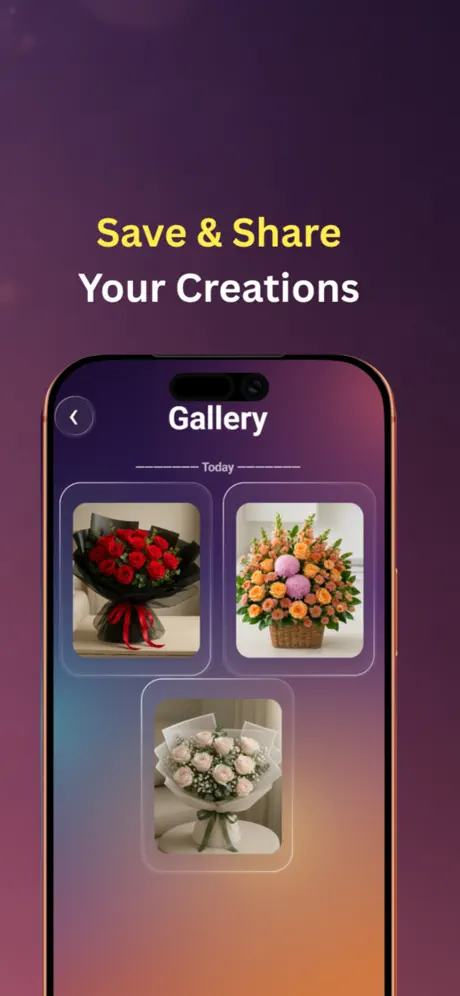 Florique — Save & Share Your Creations